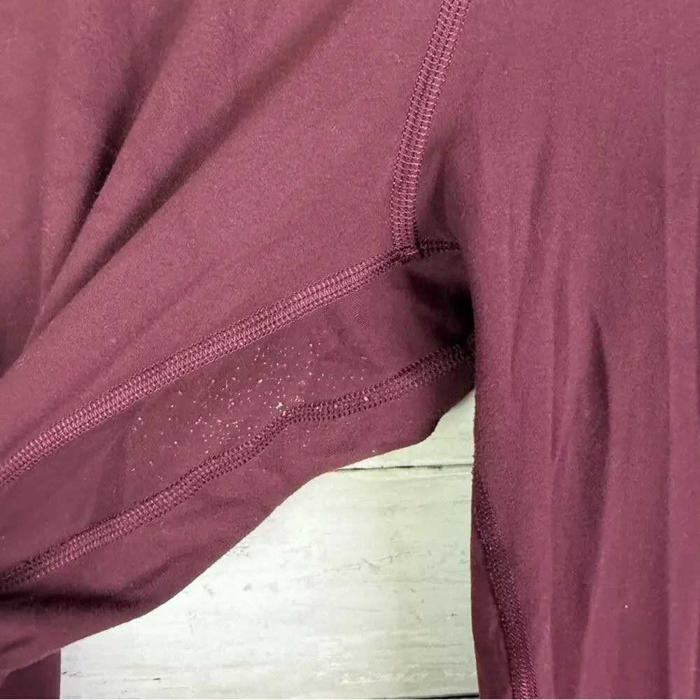 Lululemon Burgundy High-Waisted Leggings Size 6